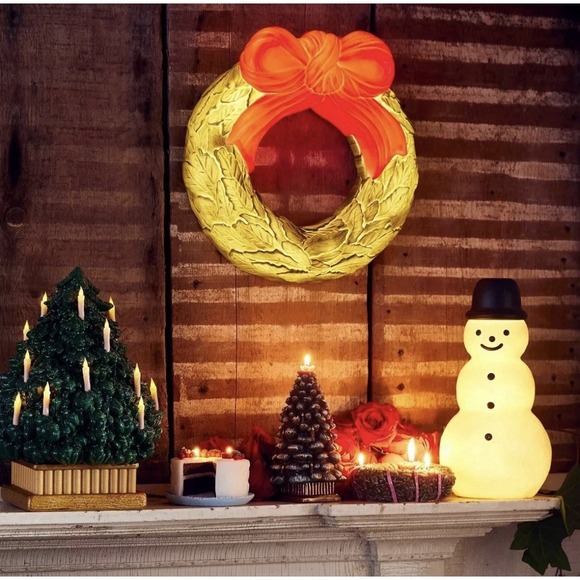 John  Derian  16"  Wreath with bow Holiday Blow Mold BRAND NEW!! - Picture 4 of 6